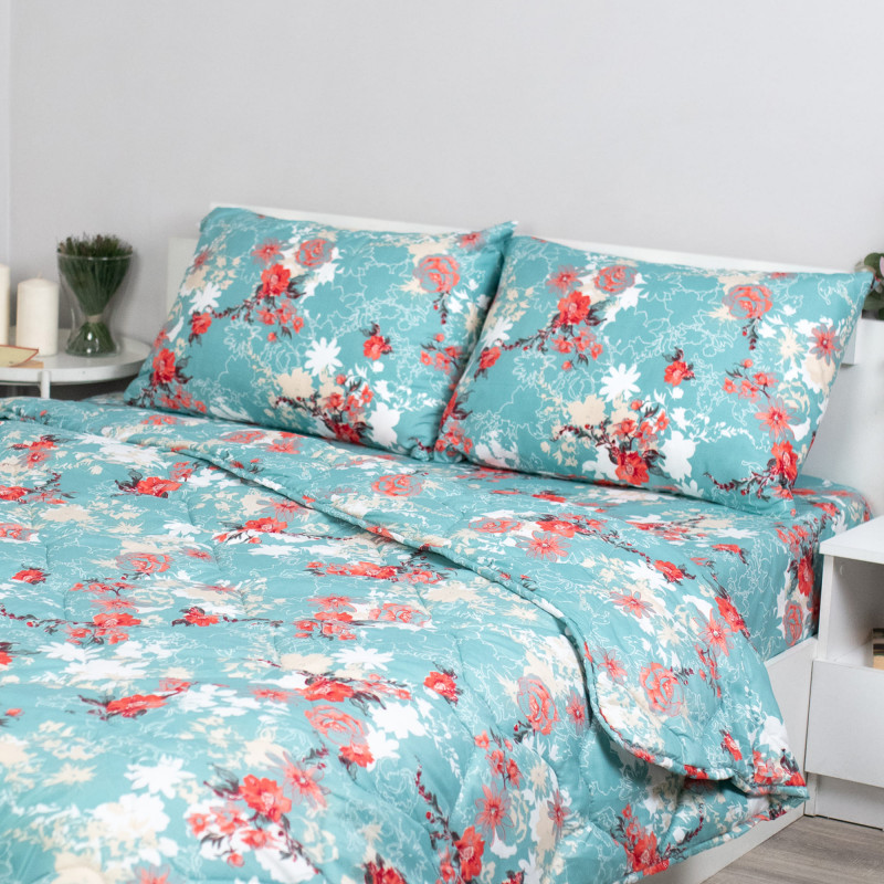 Набор летний ЛУННА 2 сп, полисатин (полиэстер 100 %), наволочка (50х70)